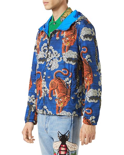 gucci bengal windbreaker blue|Gucci Livermore Outlet.